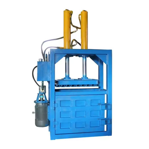 Hydraulic waste packaging machine